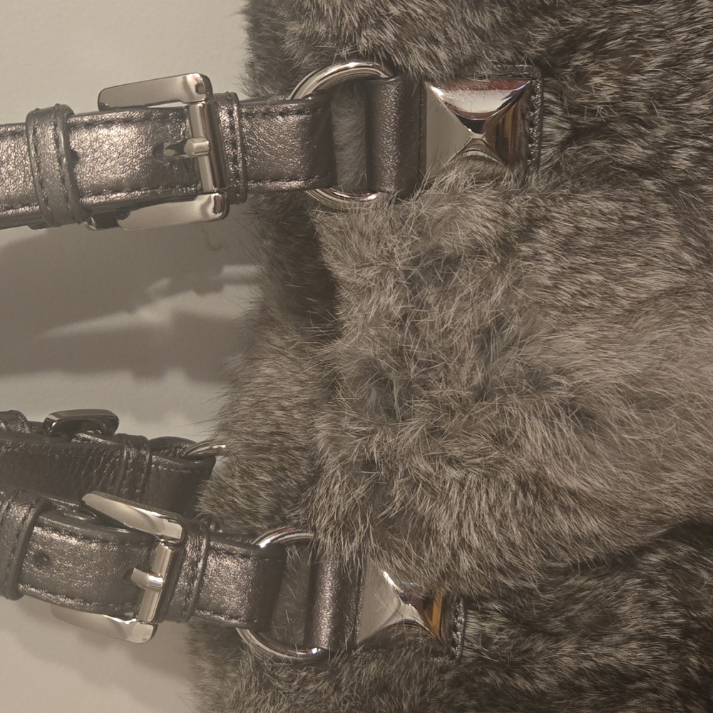 Michael Kors Rabbit Fur Cross Body - Picture 4 of 7